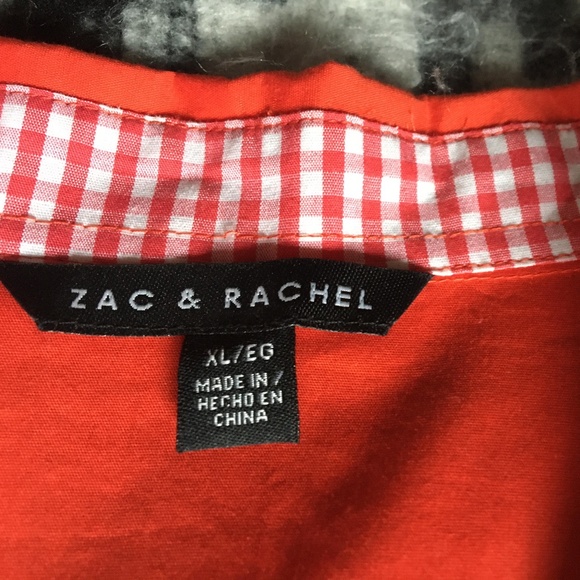 Zac & Rachel fun satsuma colour Size XL collared shirt - new! - Picture 2 of 4